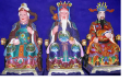 Bài vị thờ Thổ Thần, Thổ Công, Thổ Địa, Thổ Kỳ - Tranh kiếng Độ mệnh - Khung gỗ. 