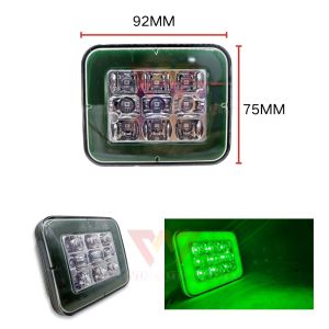 SHILIDUO SD-6009 24V 25LED LAMPU TEPI *Segi Empat Tepat* Side Lamp / Side Marker Light Untuk Trailer Lori Truck