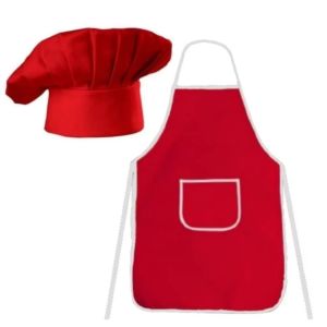 Setelan Chef Koki Anak Topi dan Apron Celemek Gratis Bordir Nama