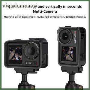 aiqinhaimaoyi Camera Foldable Magnetic Holder For DJI OSMO Action 5 Pro 4 3 Quick Release Adapter Extension Mount Base Accessories