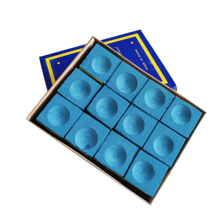3pcs/12pcs Pool Cue Tip Chalk Billiard Cue Stick Noslip Chalk Snooker