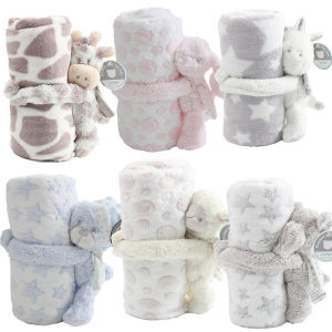 Baby Gift: Lovely Toy Plush Blanket Set & Soft Stuffed Animal