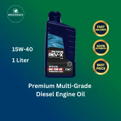 Petron Rev-X RX400 Premium Multi-Grade Diesel Engine Oil SAE 15W-40 (1 Liter)