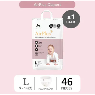 Applecrumby AirPlus Overnight Diapers Tape/Pull Up 100% Chlorine-Free Tape Diapers