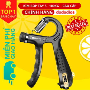 Kìm bóp tay 120kg Siêu Khỏe - Kìm bóp tập cơ tay có màn hình điện tử đếm số - Chính hãng dododios