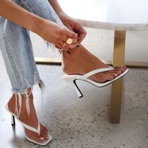New Large Size WomenS High Heels Summer Beach Simple Sandals With Thin Heels