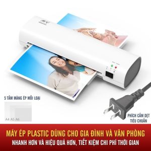 Máy ép plastic khổ A4 - Công cụ ép nhiệt lý tưởng cho ảnh poster cần lưu giữ lâu dài thiết kế an toàn dễ sử dụng