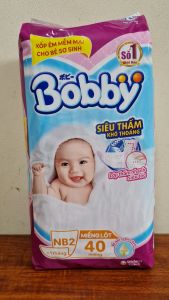 Miếng lót tã dán Bobby Newborn sơ sinh size XS70 NB1 108 NB2 40