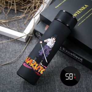 Anime two-dimensional water cup NARUTO vacuum flask Uzumaki Naruto Uchiha Sasuke Kakashi Itachi 304 stainless steel smart male and female student Birthday gift