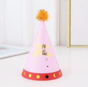 1pcs Happy Birthday Party Hats Gold Letter Artificial Flower Decoration Crown Decorations Party Heart Star Crown Decor Kids Boy(748)