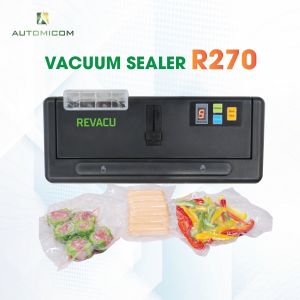 [Automicom SG WARRANTY]Semi-auto vacuum sealer – R270 | Powerful suction | High quality | Compatible with all bags | Both wet and dry food