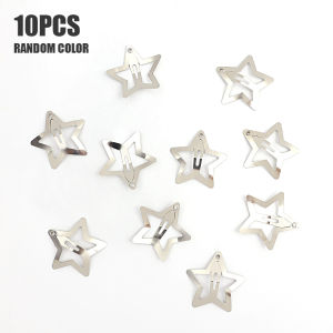10/30PCS Colorful Star Hairpin for Women Sweet Girly Heart Bangs Clip Side Clip Simple Five-pointed Star Hairpin Headdress
