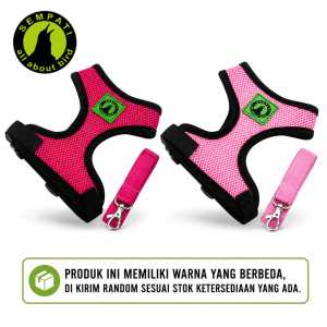 SEMPATI Rompi Kucing Tali Tuntun Harness Premium Grade A Busa Foam Cat Leash Pet Harness Vest Tali Tuntun Jalan Jalan Rompi Traveling Outdoor Adjustable Baju Kalung Kucing Anjing Kecil Puppy Kelinci Musang Monyet