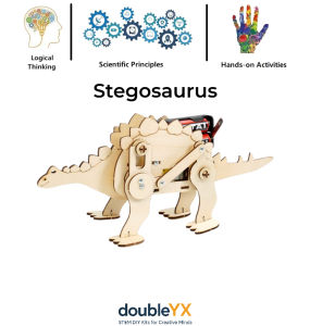 DIY Handmade Science STEM Kit: DIY Dinosaur Stegosaurus: Educational Science Toys: STEM Toy for Kid