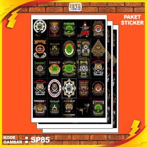 GAMBAR STICKER PENCAK SILAT CIMANDE / STIKER PENCAK SILAT CIMANDE / PAKET STIKER PENCAK SILAT CIMANDE PER 25 PCS / KODESP85