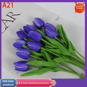 Graceful 1PCS Tulips Artificial Flowers Real Touch Flowers Tulip Bouquet Decor Tulips Flower For Home Wedding Decorations