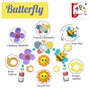 **Malaysia Seller** Baby Bed Bell Baby Toy Musical Crib Mobile Bed Bell Holder Rattles Comfort Toys for Newborn Infant Boys