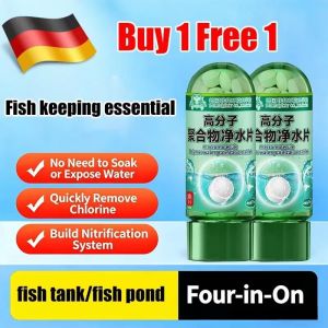 CRYSTAL CLEAR WATER Algae Remover Aquarium Water Purification Tablet Clear Water Aquarium Penjernih Air Aquarium 水族净水片