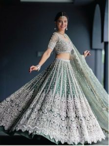 [PRE-ORDER] Designer Semistitched Lengha ( Delivery 10 Days )
