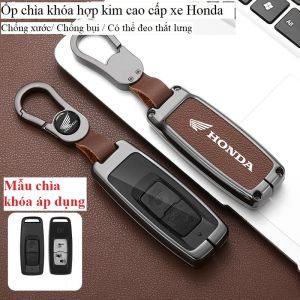 Ốp Chìa Khóa hợp kim cao cấp Xe Máy Honda SH SH Mode PCX 3 nút mới