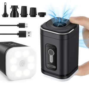 Electric Air Pump Portable Wireless Air Compressor Inflator/Deflator Pumps Light Camping Inflatable Cushions Balloons