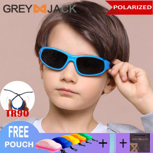 Grey Jack Kacamata Hitam Anak Sport Polarized Anti UV TR90 Sunglasses Fashion Anak Design Kekinian 816