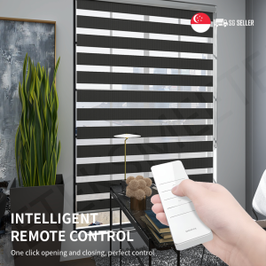 Customized Smart Zebra Blinds Blackout Curtains Waterproof Roller Blinds Soft Electric Curtains Home Smart Curtains