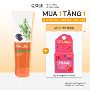 Sữa rửa mặt tạo bọt ngừa mụn Oriss làm sạch sâu ngừa mụn kiểm soát dầu 100gr