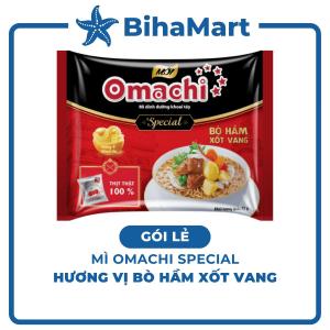 [GÓI LẺ] - MASAN - Mì khoai tây Omachi Special Bò hầm xốt vang mì Omachi Bò hầm sốt vang mì ăn liền Omachi (92g/gói)