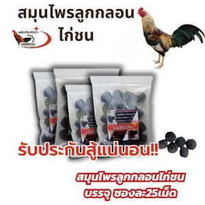 สมุนไพรลูกกลอน ไก่ชน ทำจากสมุนไพรมากกว่า 10ชนิด บรรจุ25เม็ดต่อซอง