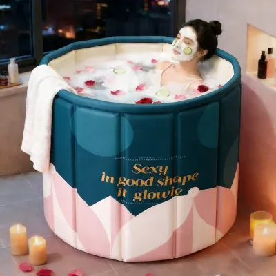 LEEGO Bak Mandi Lipat Rumahan Bak mandi lipat portabel yang cocok untuk anak-anak dan orang dewasa.