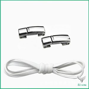 Eliana เชือกผูกรองเท้า แบบแม่เหล็ก ยืดหยุ่น ใช้งานง่าย สีพื้น จํานวน 1 คู่ Shoelace