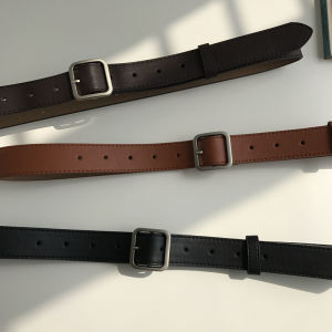 [fenggongshuode] PU Leather Belt For Women Square Buckle Pin Buckle Jeans Belt Ladies Vintage Strap Female Waistband