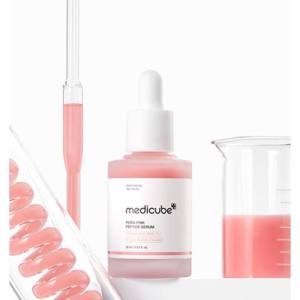 Medicube Pink  Serum 30ml  รอยดําจาง  Reinforces skin barrier  สงบแดง ปรับสภาพผิวให้สม่ำเสมอ