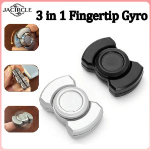 JACIRCLE 3 In1 Fidget Spinner Slider Clicker Magnetic EDC Cool Gadget Silent Stress Relief Enhanced Focus For Adults Kids