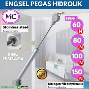 Engsel Hidrolik Pintu Lemari Kitchen Set Gas Spring Jok Motor Gaspring Otomatis Slow Motion Multifungsi