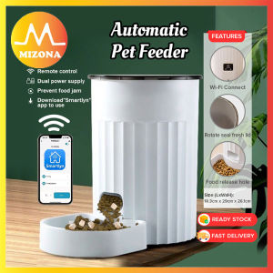 MIZONA Papifeed 3L Smart Big Valume Wifi Time Control Automatic Cat And Dog Food Feeding Machine Dispanser Pet Feeder Bekas Makanan Kucing Automatik