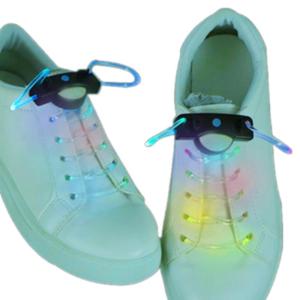 1 Pair Luminously LED Light Up Colorful Shoelaces Plastic Shoe Strings for Kids and Adults Enhances Visibility at Night