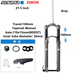 SUNTOUR ZERON Bicycle Fork 27.5 inch 29 inch Mountain Bike Front Fork Cone Tube Barrel Axle BOOST Offroad Front Fork