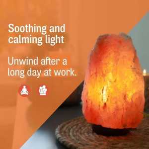 5-6Kg/6-7Kg Fine Grade Himalayan Rock Salt Lamp (with Dimmer Option) FengShui Lamp Lampu Garam Bukit Himalaya
