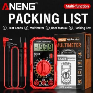 FXUP Phạm vi tự động Đồng hồ vạn năng kỹ thuật số 1999 lần đếm Kiểm tra HFE Đồng hồ vạn năng AC DC Đa chức năng Còi báo hiệu Dụng cụ đo lường