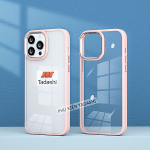 Ốp Lưng Iphone 14/ 14 Pro/ 14 ProMax/ 14 Plus IP 11/ 12/ 13 series Viền Camera KIM LOẠI Mặt Lưng Cứng PC TRONG SUỐT CHỐNG Ố Viền Dẻo TPU