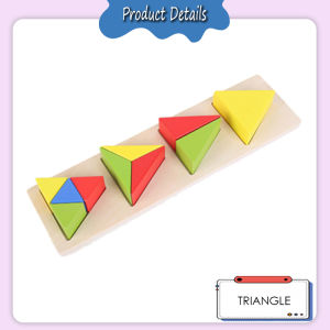 [iRojak] Wooden Toys Shape Matching Game Shape Learning Montessori Toys Educational Toy 形状板 Mainan Bentuk - BT91