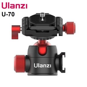 ULANZI U-70 Pano Dual Cold Shoe Vlog Metal Ball head Tripod Mount for DSLR Camera