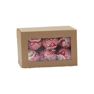 1 hộp 12 cái bóng giáng sinh vật trang trí Cây giáng sinh nhà giáng sinh treo lòng thòng năm mới Món quà trang trí tiệc navidad