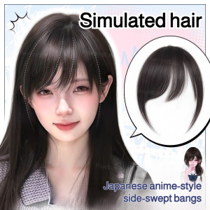 ไม้กายสิทธิ์หน้าม้า ความรู้สึกของแฟชั่น ผมหน้าม้า ละเอียด การดูแลส่วนบุคคล สมจริง ย้อนยุค ดูดี