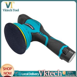 [Vktech]Cordless Car Buffer Polisher Waxer Kit 2500-5000 RPM Rotary Car Polishing Machine for Car Boat Sanding Polishing Waxing