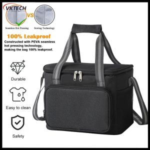 Lightweight Insulated Lunch Bag with Adjustable Strap Collapsible Cooler Bag for Men Women Travel-friendly Food Storage