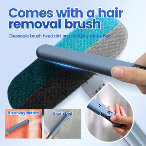 4 in 1 Washable Window Screen Brush Invisible Screen Window Cleaner Dust Cleaning Brush Scrub Window Brush Artifact Cleaning Tool Pet Hair Cleaning Brush Silicone Dust Removal Brush