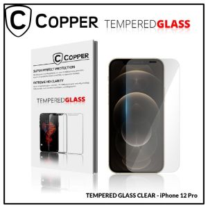 iPhone 12 Pro - COPPER TEMPERED GLASS FULL CLEAR Anti Gores
